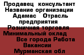 Продавец -консультант › Название организации ­ Адамас › Отрасль предприятия ­ Розничная торговля › Минимальный оклад ­ 37 000 - Все города Работа » Вакансии   . Мурманская обл.,Мончегорск г.